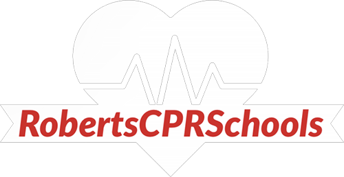 Logo of Roberts CPR Schools, offering CPR, AED, First Aid, BLS, ACLS, and PALS certification courses